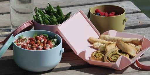 Lunch Boxen - auslaufsichere Schüssel mit Deckel in mehreren Farbvarianten