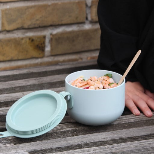 Lunch Bowl hellblau, klein mit Deckel